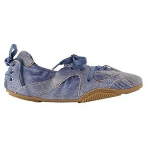 Acne Studios Denim LaceUp Sneakers Women blue | blue Flats
